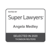 Photo of BADGE 1 from super lawyers in 2020 for for family lawyer Angela